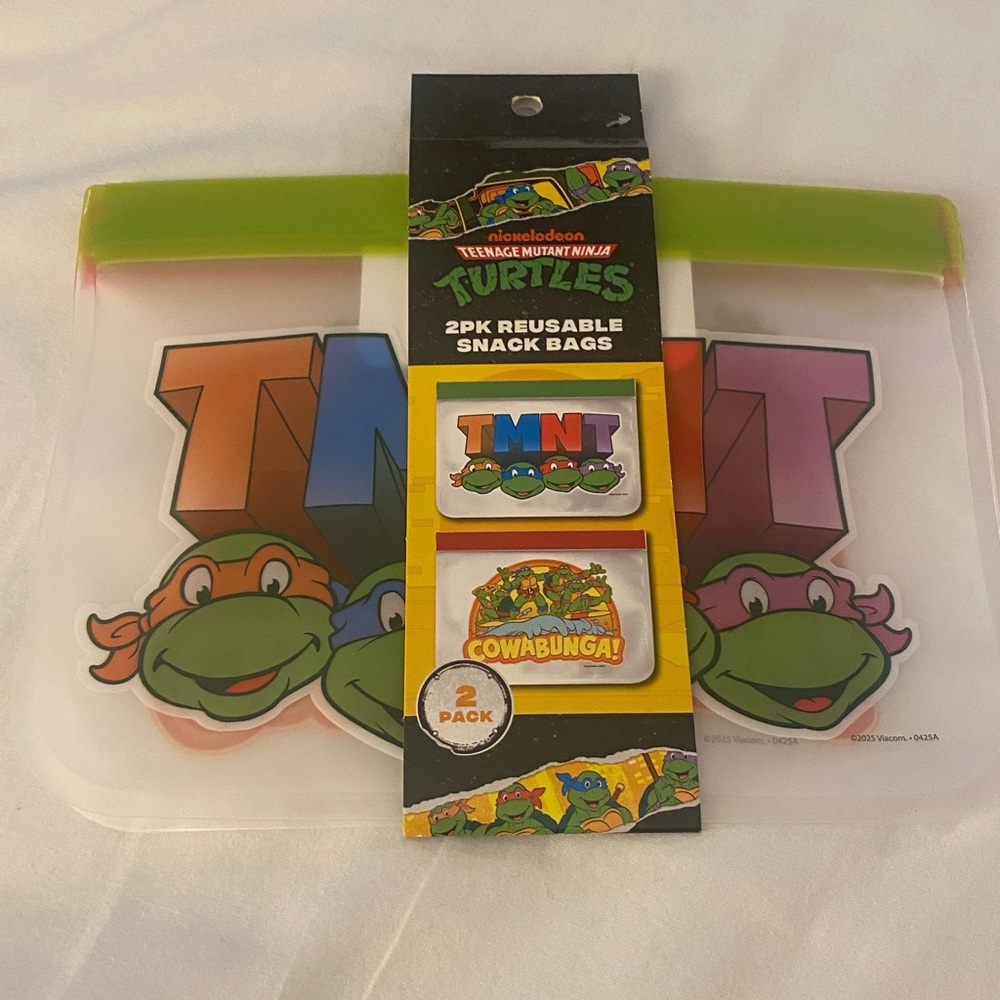 Teenage Mutant Ninja Turtles Reusable Snack Bags - New